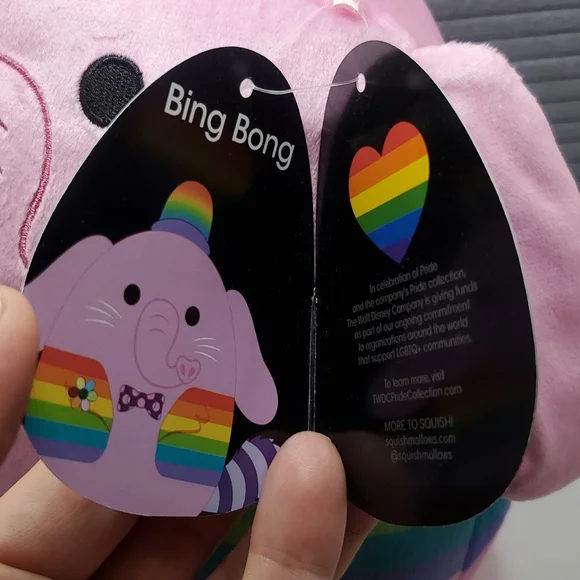 BNWT Disney's Pride Collection Inside Out's Bing Squishmallows 8" - Picture 4 of 5